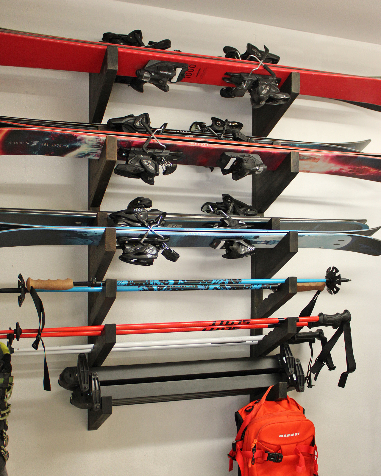 Six Pair Custom Ski Rack